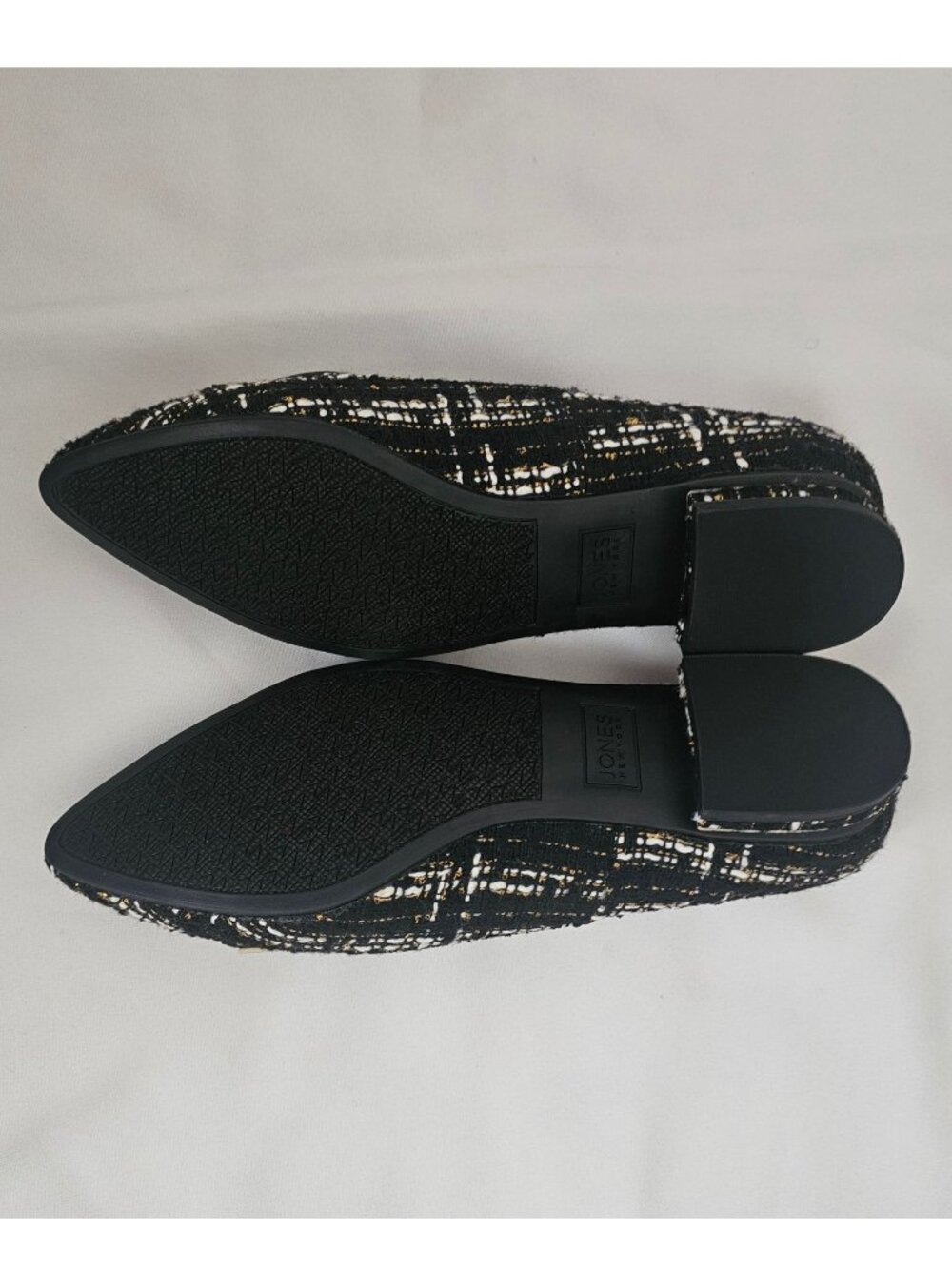 Jones New York Women's Black Tweed Quesheen Pointed Toe Tailored Flats Size 8M - Picture 9 of 15